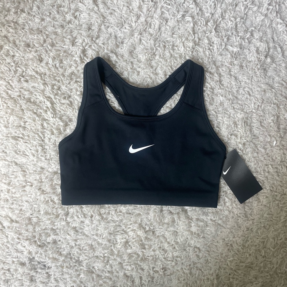 Nike Black Sports Bra Medium Support